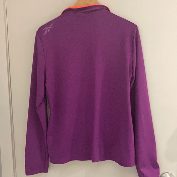 REEBOK Purple ans orange neon track jacket Size Large - Picture 2 of 9